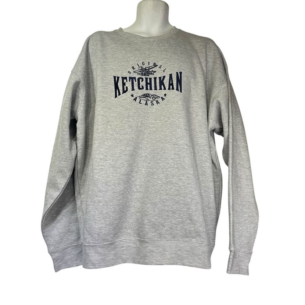 valani ketchikan Alaska gray pullover sweatshirt Size 2XL